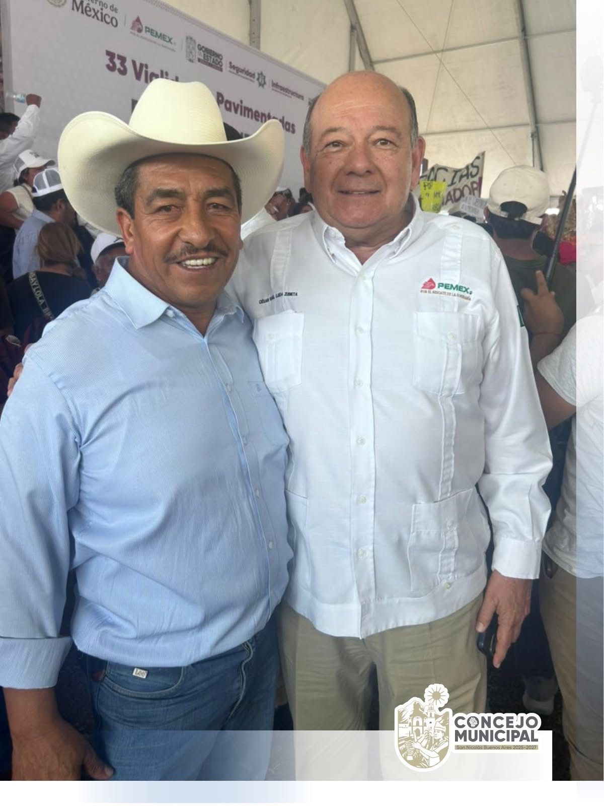entrega de vialidades y donacion de PEMEX